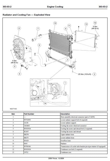 MANUAL DE SERVIÇO – Ford Focus 2.0L (OHC DURATEC ENGINE) – WEB AUTOMOTIVO