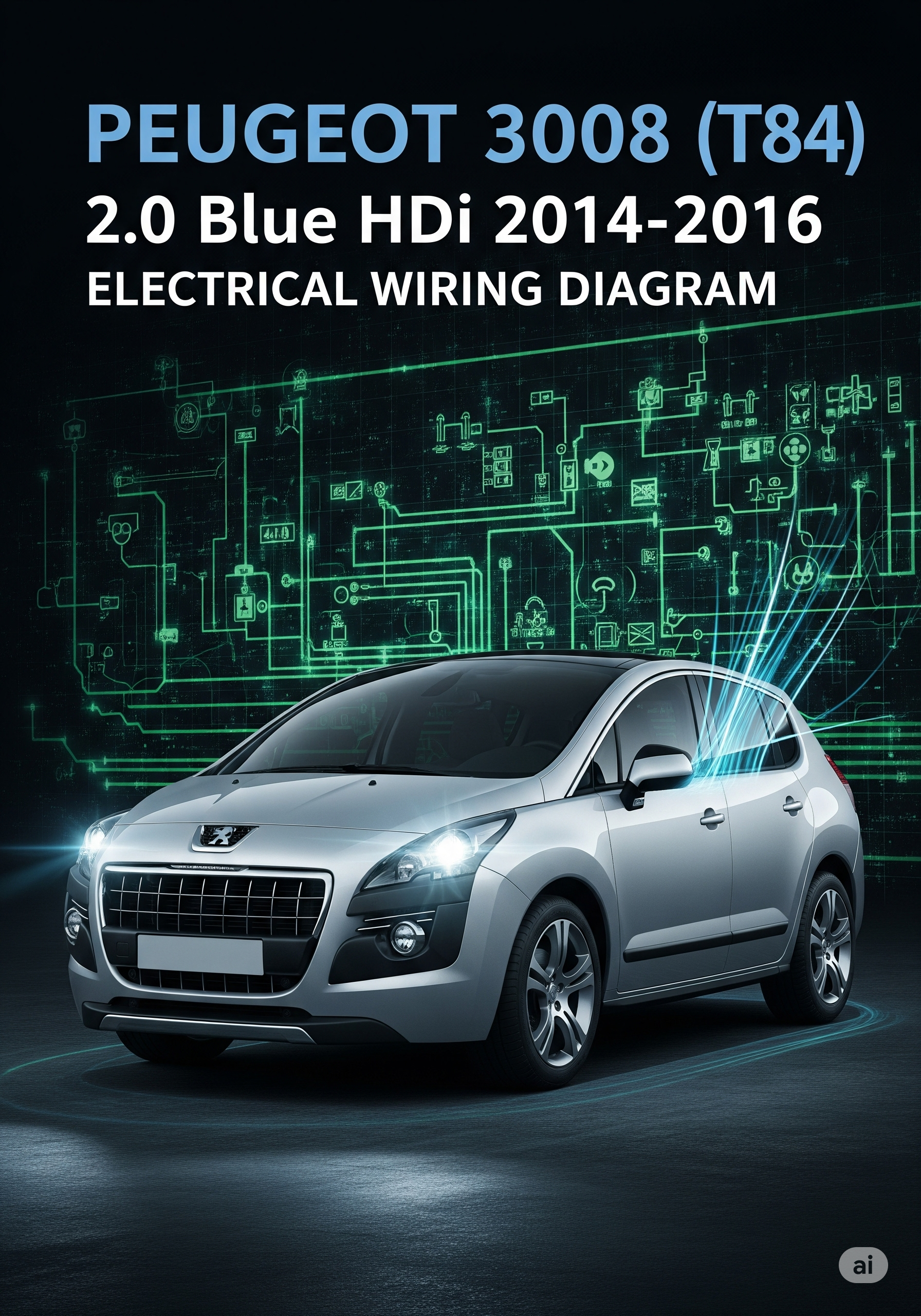 DIAGRAMA ELÉTRICO - PEUGEOT 3008 (T84) 2.0 BlueHDi 2014 - 2016