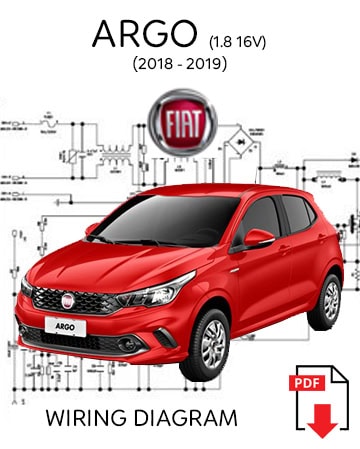DIAGRAMA ELÉTRICO - Fiat Argo 1.8 16V E.TorQ Flex (2018 - 2019)