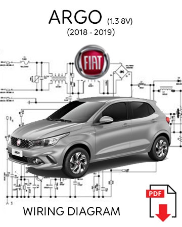 DIAGRAMA ELÉTRICO - Fiat Argo 1.3 8V Flex - (2018 - 2019)