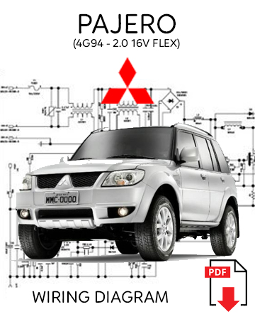 DIAGRAMA ELÉTRICO - Mitsubishi Pajero 2.0 16V Flex (4G94)