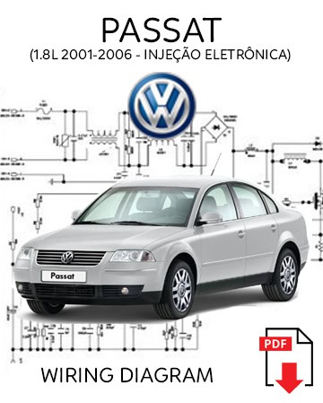 DIAGRAMA ELÉTRICO - WV Passat 1.8 2001-2006 (Injeção Eletrônica)