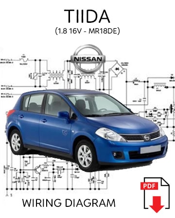 DIAGRAMA ELÉTRICO - Nissan Tiida 1.8 16V (MR18DE)