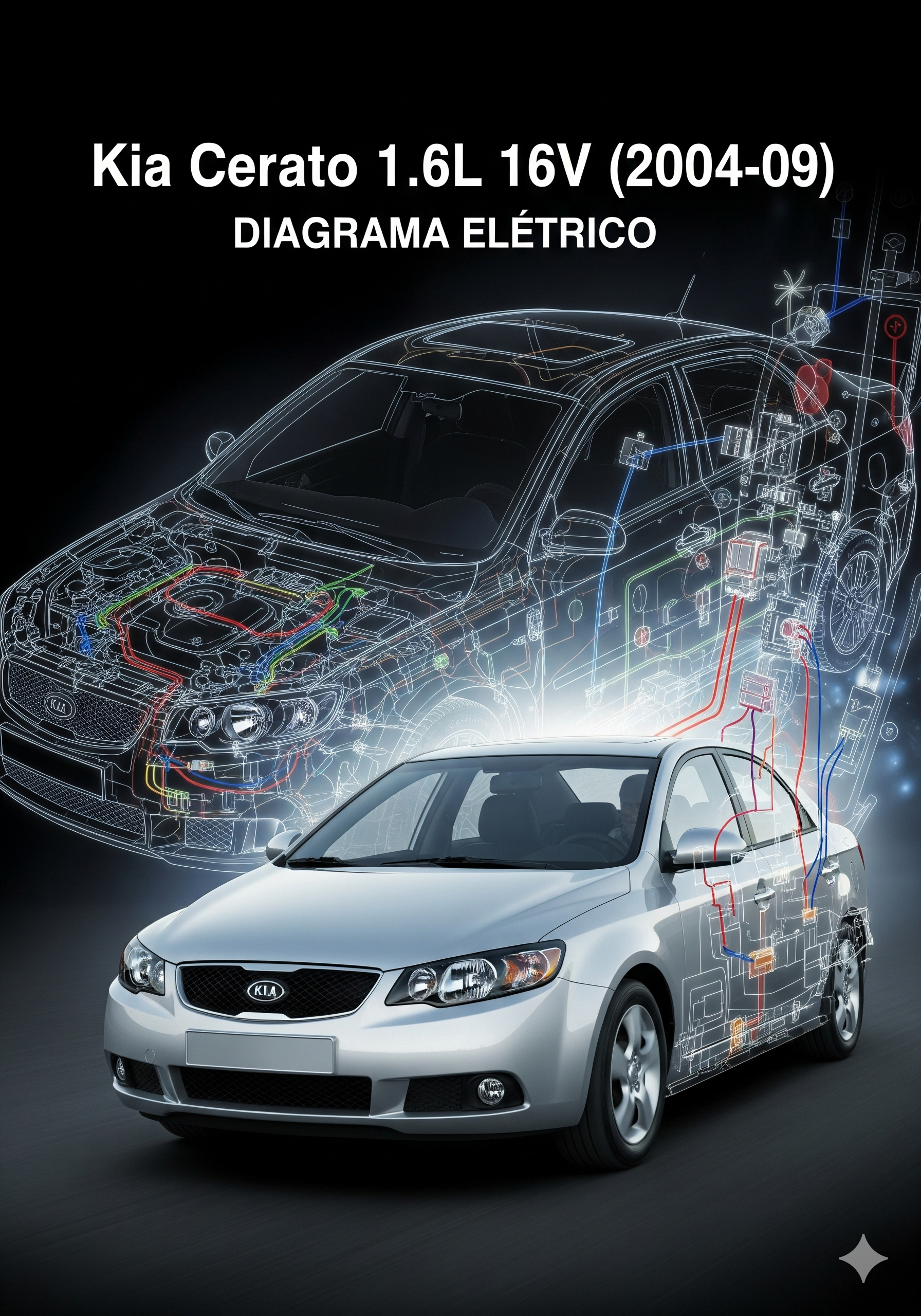 DIAGRAMA ELÉTRICO - Kia Cerato 1.6L 16V (2004-09)