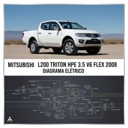 DIAGRAMA ELÉTRICO - Mitsubishi L200 Triton HPE 3.5 V6 Flex 2008