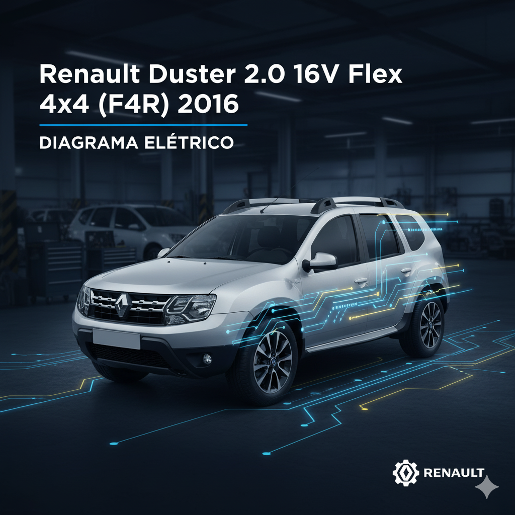 DIAGRAMA ELÉTRICO - Renault Duster 2.0 16V Flex 4x4 (F4R) 2016