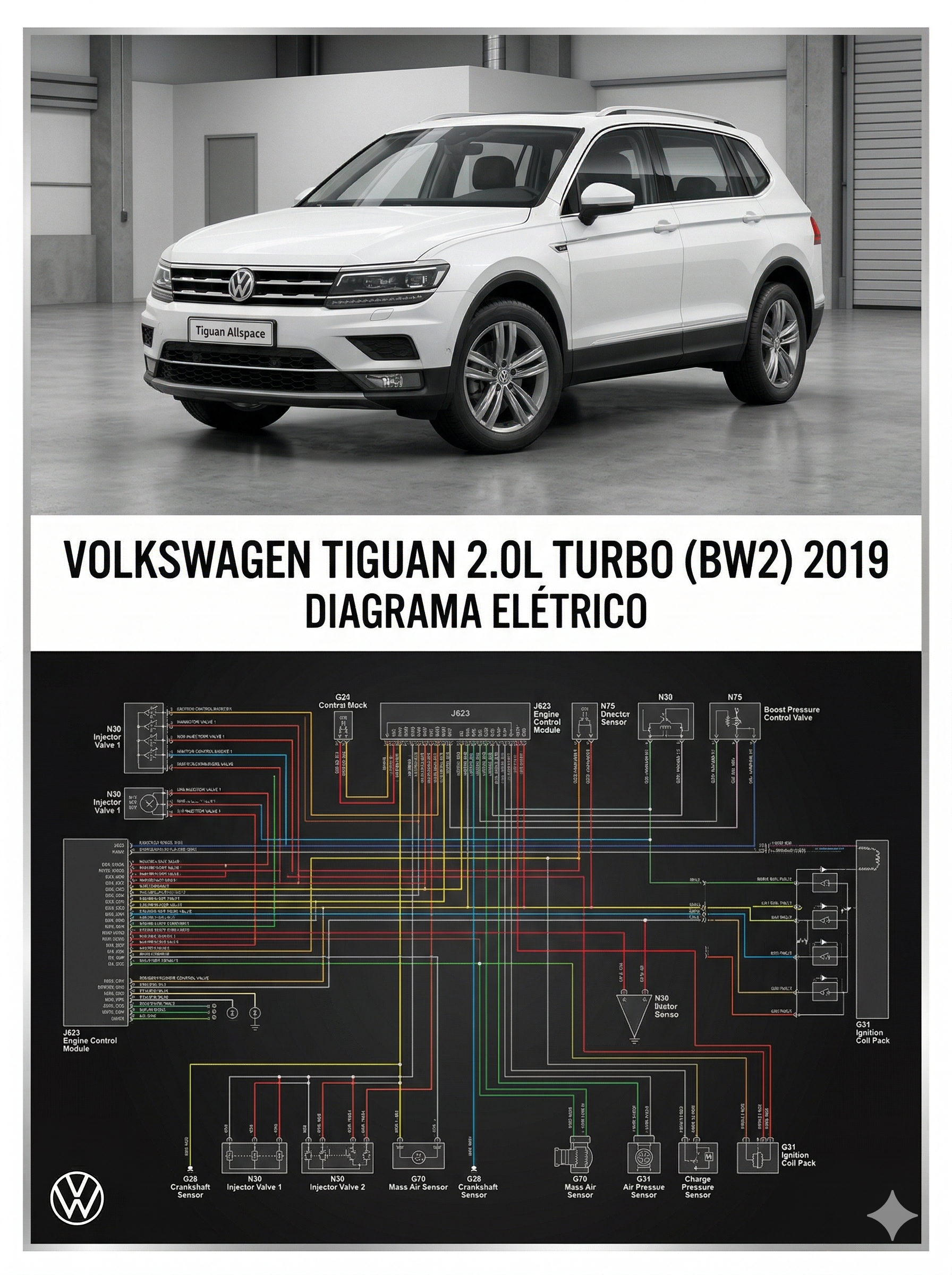 DIAGRAMA ELÉTRICO - VOLKSWAGEN TIGUAN 2.0L TURBO (BW2) 2019
