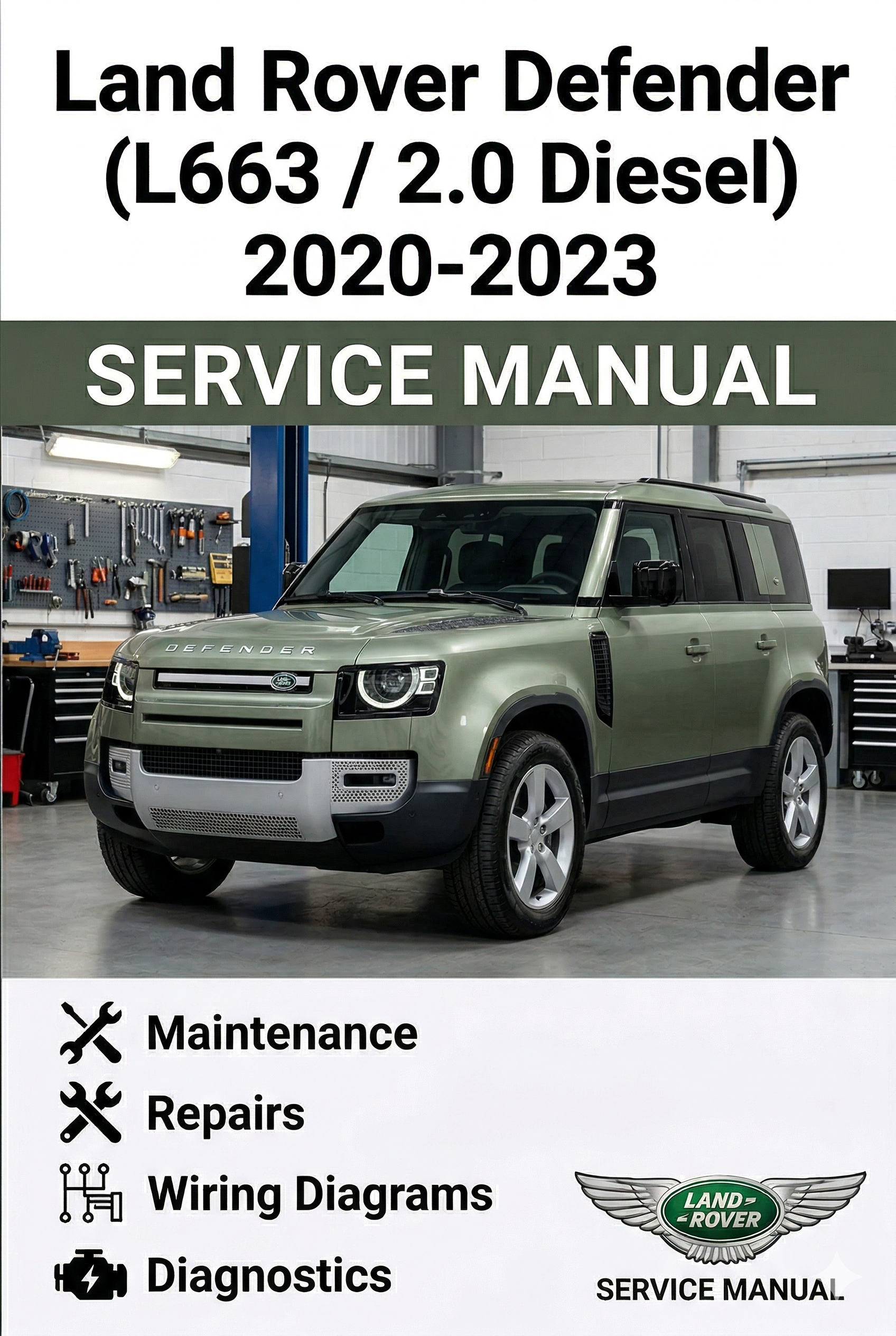 MANUAL DE SERVIÇO - Land Rover Defender (L663 / 2.0 Diesel) 2020-2023