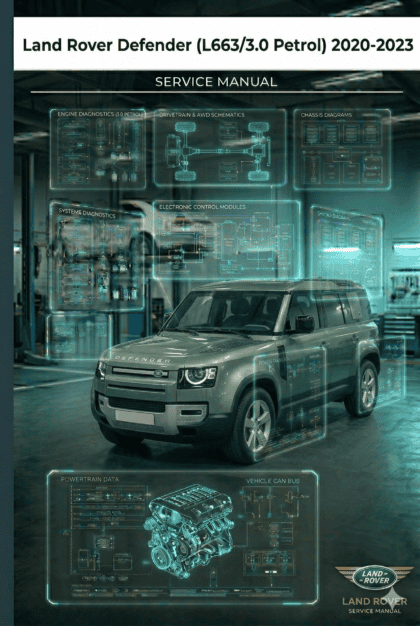 MANUAL DE SERVIÇO - Land Rover Defender (L663/3.0 Petrol) 2020-2023