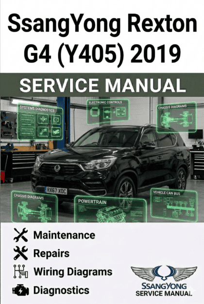 MANUAL DE SERVIÇO - SsangYong Rexton G4 (Y405) 2019
