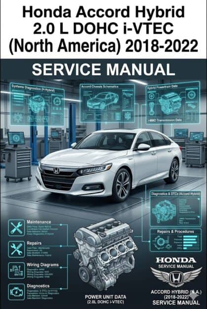 MANUAL DE SERVIÇO - Honda Accord Hybrid 2.0 L DOHC i-VTEC (North America) 2018-2022