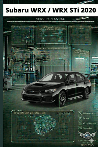 MANUAL DE SERVIÇO - Subaru WRX / WRX STi 2020