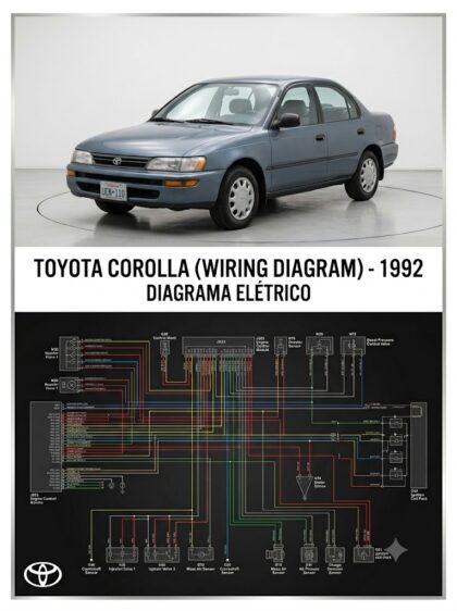DIAGRAMA ELÉTRICO - Toyota Corolla (Wiring Diagram) - 1992