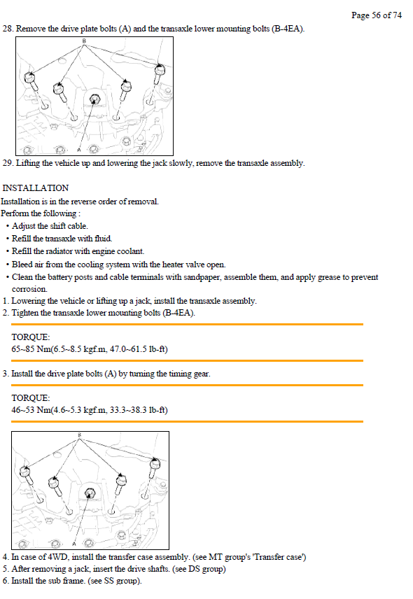 MANUAL DE SERVIÇO - Hyundai Santa Fé (CM) 2.7L DOHC 2007 - Imagem 9