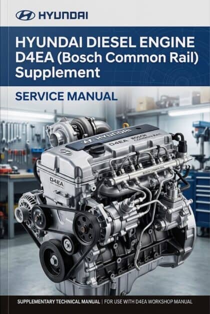 MANUAL DE SERVIÇO - Hyundai Diesel Engine D4EA (Bosch Common Rail) Supplement